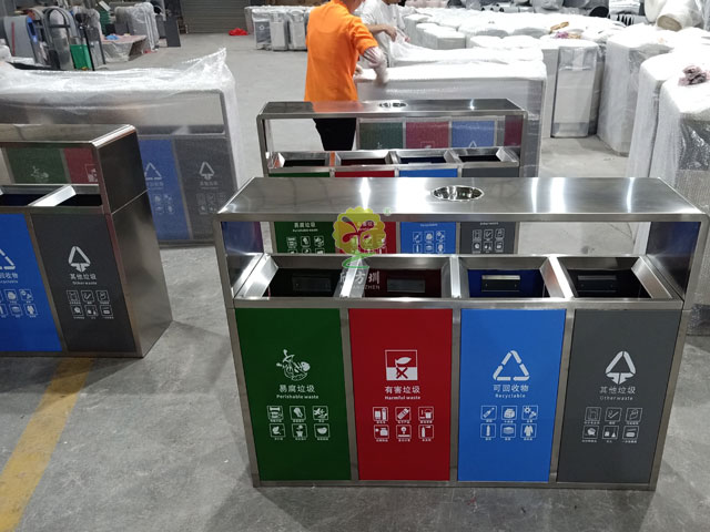 四分类垃圾箱-不锈钢户外四分类欧洲杯押注app批发