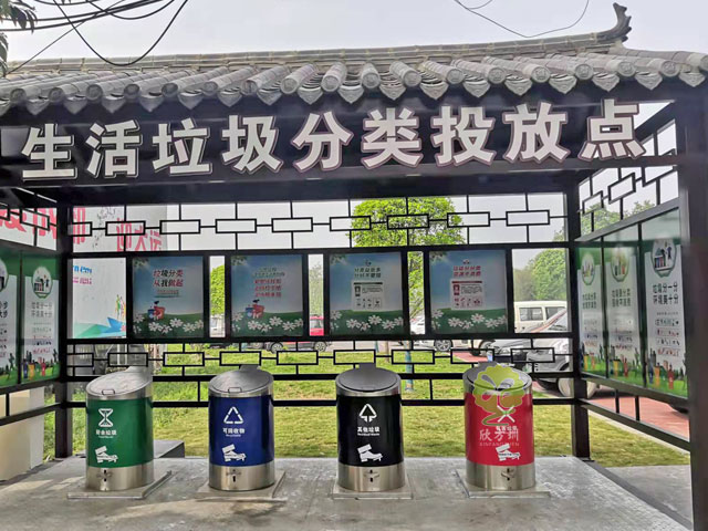 四川泸州升降式地埋欧洲杯押注app小区垃圾分类投放点