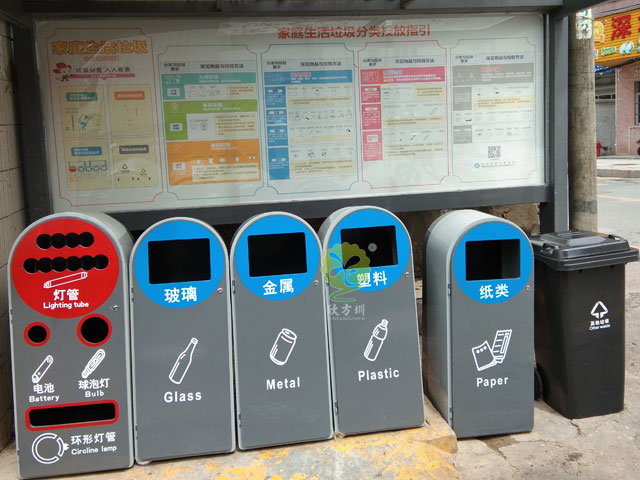 深圳小区4+1玻金塑纸有害垃圾分类欧洲杯押注app配置宣传栏